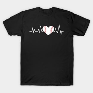 Heartbeat Pulse - Baseball T-Shirt